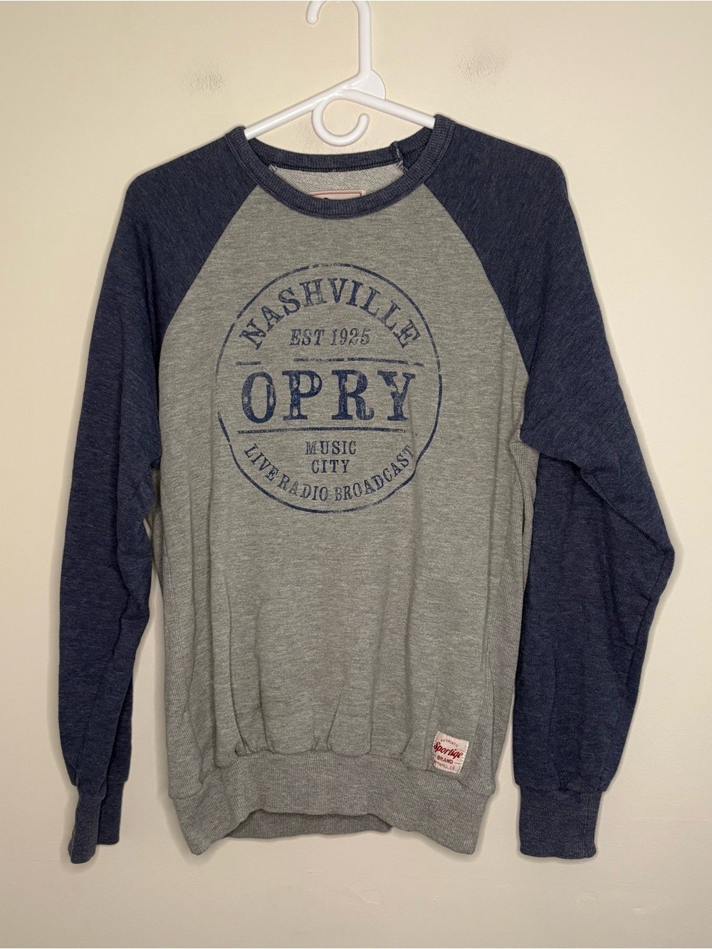 Women’s Medium Nashville Top Long Sleeve Top Music City Country Western Stain